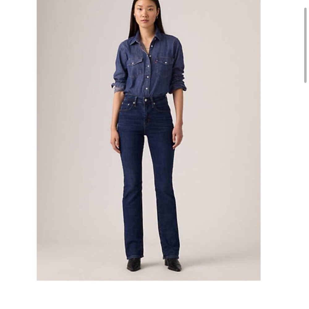 Levi high rise bootcut jeans